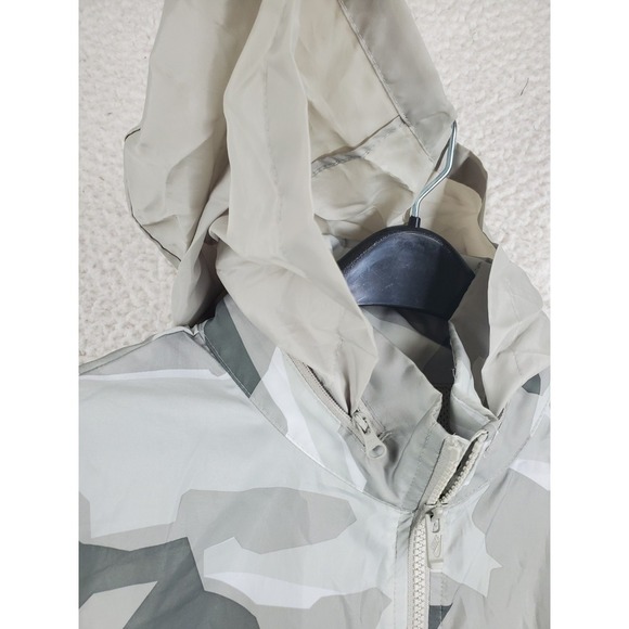 Nike Lightweight Camo Jacket Mens S Green White Zip Windbreaker Water Repellant - Picture 10 of 13